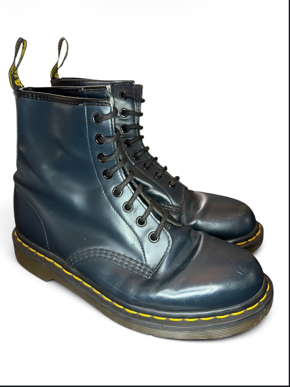 Dr Martens 1460 Navy Blue Leather 8 Eye Boots UK 7 US Mens 8